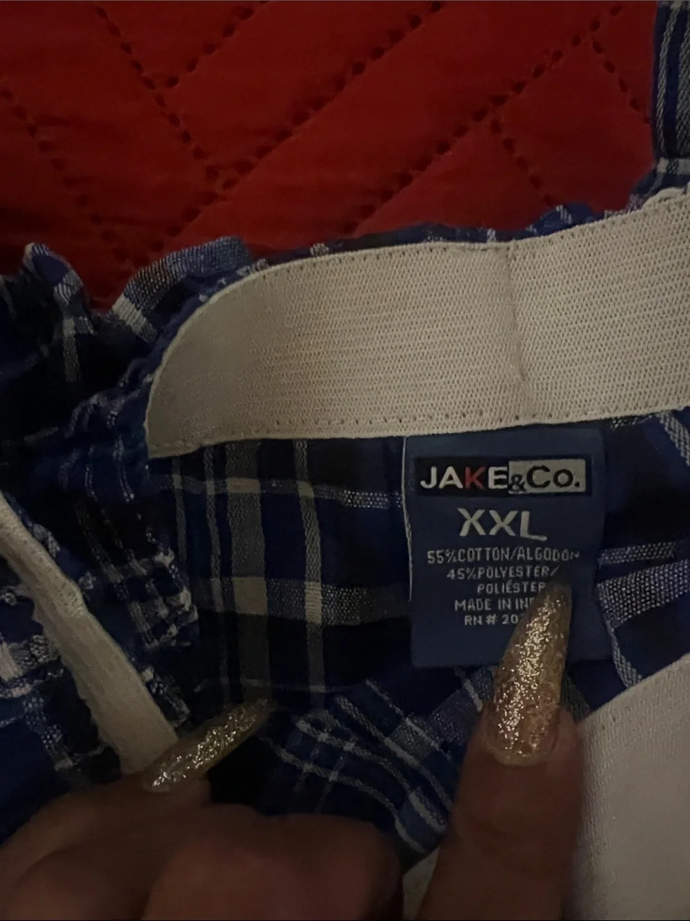2 Men’s Plaid Boxer Shorts Set - Blue & Brown Plaid